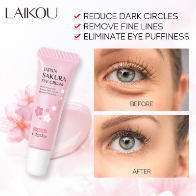 Picture of LAIKOU Sakura Eye Cream Anti-Aging Wrinkles Remover Dark Circles Eye Cream - 15gm (OA)