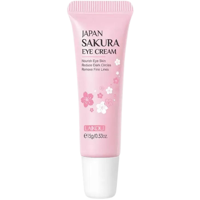 Picture of LAIKOU Sakura Eye Cream Anti-Aging Wrinkles Remover Dark Circles Eye Cream - 15gm (OA)