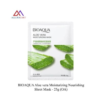 Picture of BIOAQUA Aloe vera Moisturizing Nourishing Sheet Mask - 25g (OA)