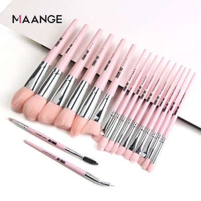 Picture of Maange Eye Brush Set -12 Pcs (Pink Colour) (OA)