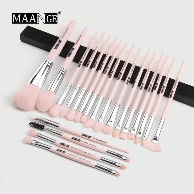 Picture of Maange Eye Brush Set -12 Pcs (Pink Colour) (OA)