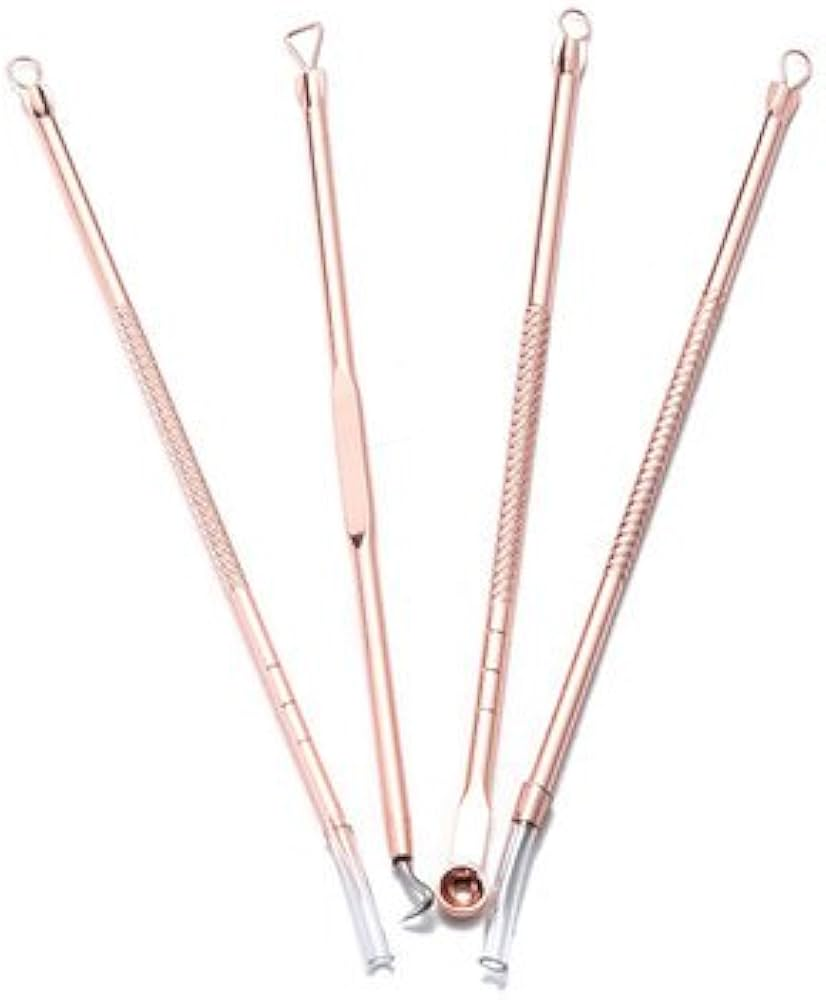 Picture of Lanbena Rose Gold Pimple Acne Blackhead Remover Needle 4pcs (OA)