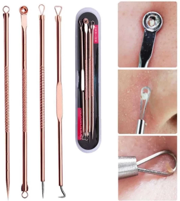 Picture of Lanbena Rose Gold Pimple Acne Blackhead Remover Needle 4pcs (OA)