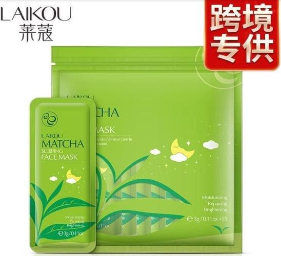 Picture of Laikou Matcha Sleeping Face Mask 15 -Pcs (OA)