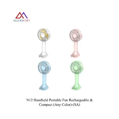 Picture of N12 Handheld Portable Fan Rechargeable & Compact (Any Color)-(SA)