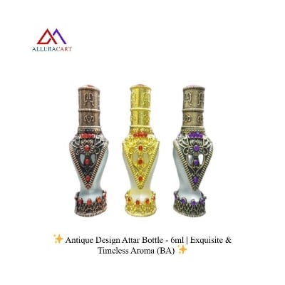 Picture of Antique Design Attar Bottle - 6ml | Exquisite & Timeless Aroma (BA)