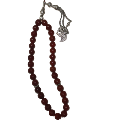 Picture of Akhik Stone Tasbih - 33 Beads | Premium Islamic Prayer Beads (BA)