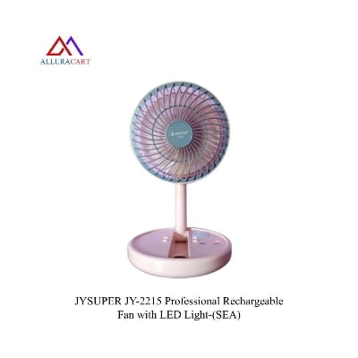 Picture of JYSUPER JY-2215 Professional Rechargeable Fan with LED Light – শক্তিশালী কুলিং ও ব্রাইট LED (SEA)