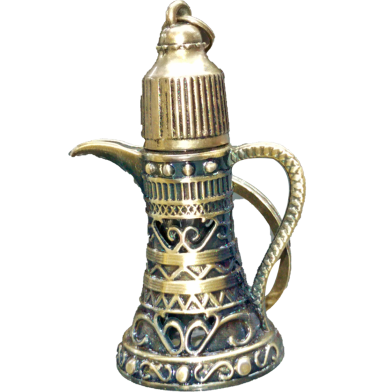 Picture of Coffee Pot Shape Glass Attar Bottle - 6ml | Elegant & Unique Design (BA)