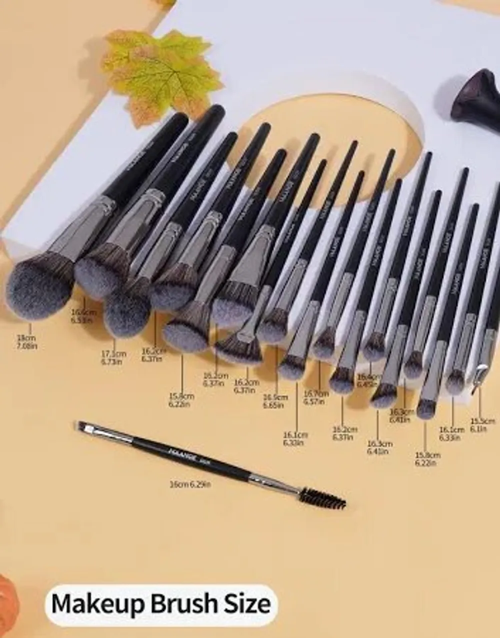 Picture of MAANGE 18 Pcs Makeup Brushes Set - Black (OA)