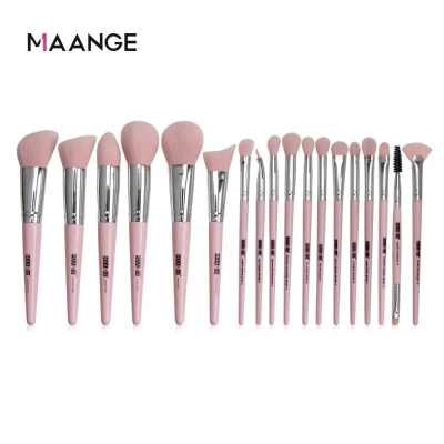 Picture of MAANGE 18Pcs Makeup Brushes Set - Pink (OA)