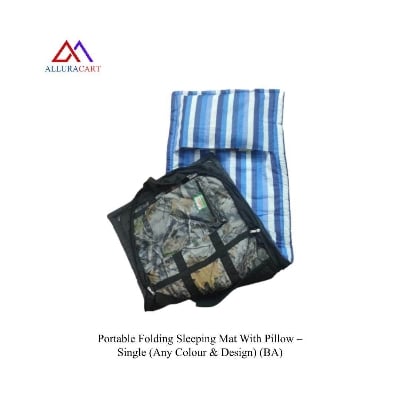 Picture of Portable Folding Sleeping Mat With Pillow Any colour Any Design -Single-(BA)