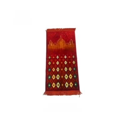 Picture of Al Arabia Masjid Jaynamaz Islamic Prayer Mat Red Color