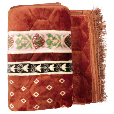 Picture of China Soft Muslim Prayer Jaynamaz-জায়নামাজ (Meron color) any design-(BA)