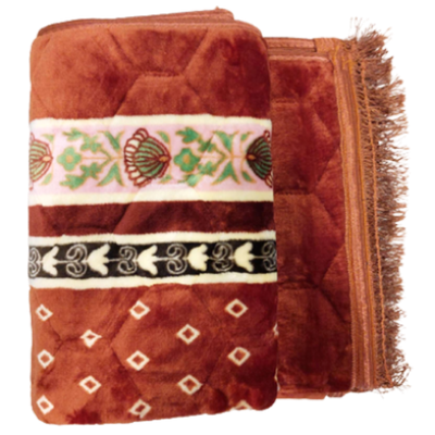 Picture of China Soft Muslim Prayer Jaynamaz-জায়নামাজ (Meron color) any design-(BA)