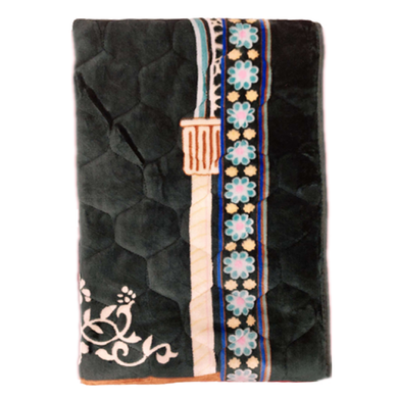 Picture of Soft Muslim Prayer Jaynamaz-জায়নামাজ (Forest Green Color) (Any Design)-(BA)