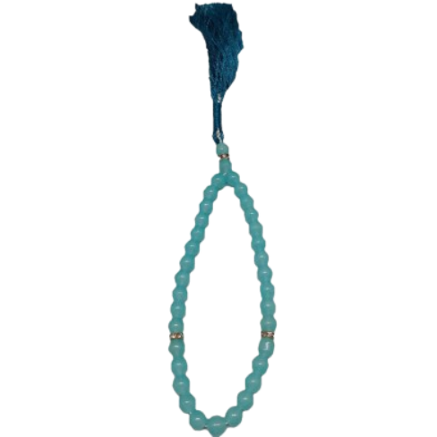 Picture of 33 Dana Stone Tasbih-স্টোন তাসবিহ (Sky Blue Color)-(BA)