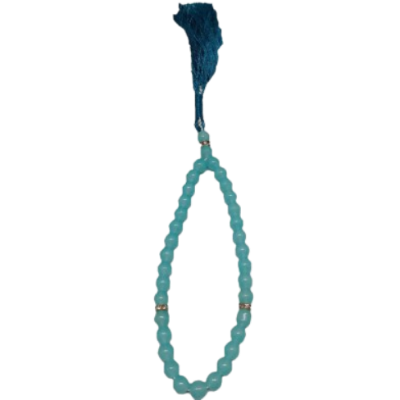 Picture of 33 Dana Stone Tasbih-স্টোন তাসবিহ (Sky Blue Color)-(BA)