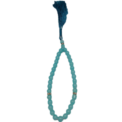 Picture of 33 Dana Stone Tasbih-স্টোন তাসবিহ (Sky Blue Color)-(BA)