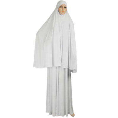 Picture of Ladies Ihram (3 Pcs Set - Hijab, Borka, Payjama)-(BA)-Int:S/M