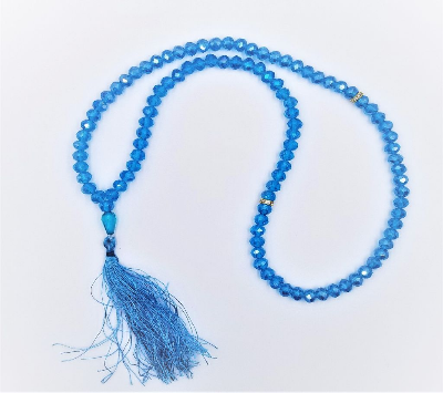 Picture of Taqwa Crystal Stone Tasbih (ক্রিস্টাল স্টোন তসবিহ) - 99 Dana (Muted Pink)-(BA)