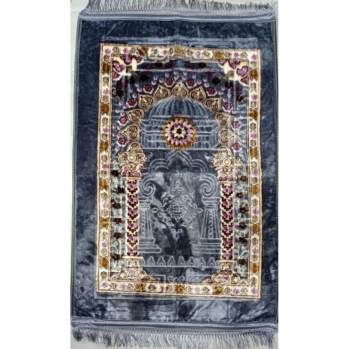 Picture of China Soft Muslim Prayer Jaynamaz-জায়নামাজ (Silver) - Any Design-(BA)