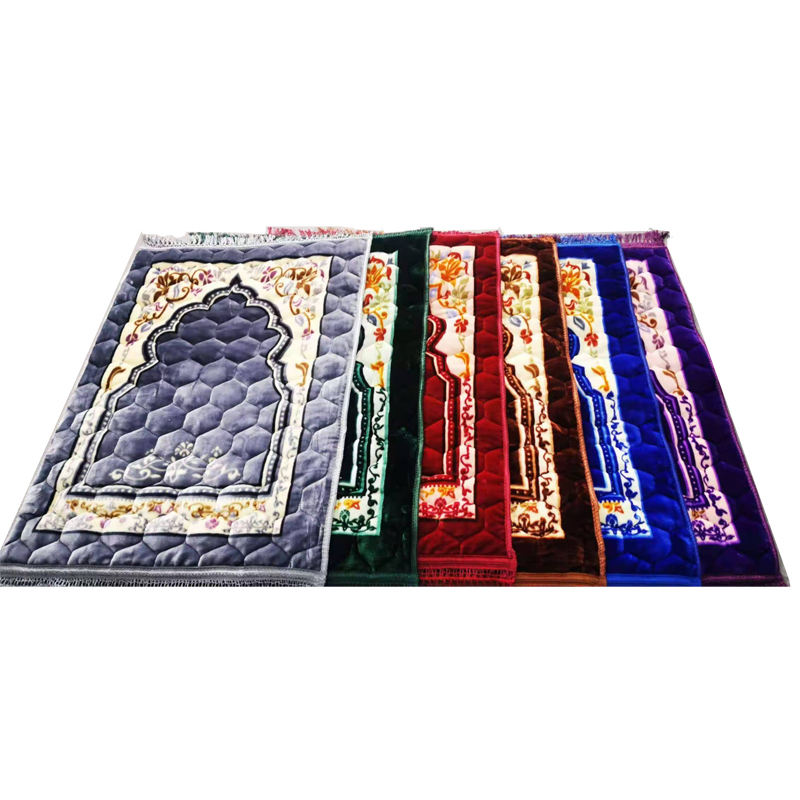 Picture of China Soft Muslim Prayer Jaynamaz-জায়নামাজ (Silver) - Any Design-(BA)