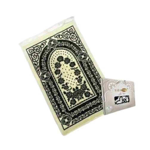 Picture of Safa Tex Box Muslim Prayer Jaynamaz-জায়নামাজ (White) - Any Design With Free Tasbih-(BA)