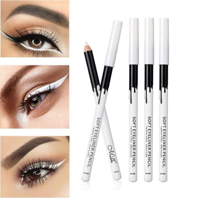 Picture of MENOW Soft Eyeliner White Kajal Waterproof - 2Pcs (OA)