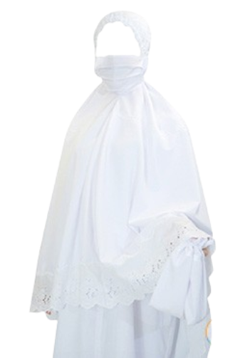 Picture of Libas Al Ihram Ladies Ihram (3 Pcs Set - Hijab, Borka, Payjama)-(BA)-Int:L/XL