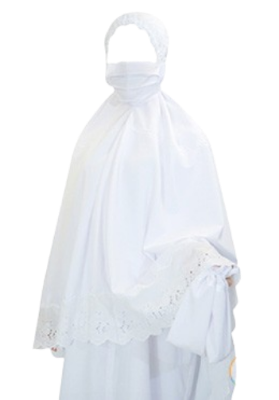 Picture of Libas Al Ihram Ladies Ihram (3 Pcs Set - Hijab, Borka, Payjama)-(BA)-Int:L/XL