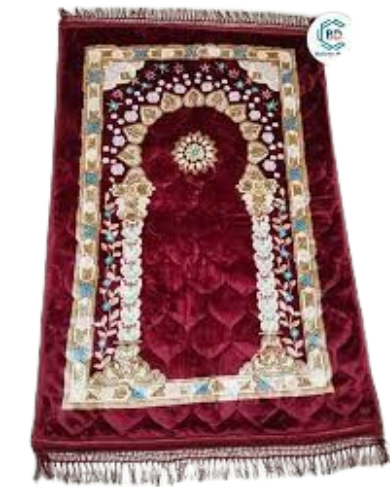 Picture of China Soft Muslim Prayer Jaynamaz-জায়নামাজ (Red) - Any Design-(BA)