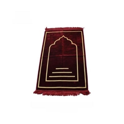 Picture of One Color Jaynamaz Design (জায়নামাজ) - Maroon Color (BA)