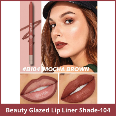 Picture of Beauty Glazed Lip Liner Waterproof & Long Lasting – B104 Mocha Brown (OA)