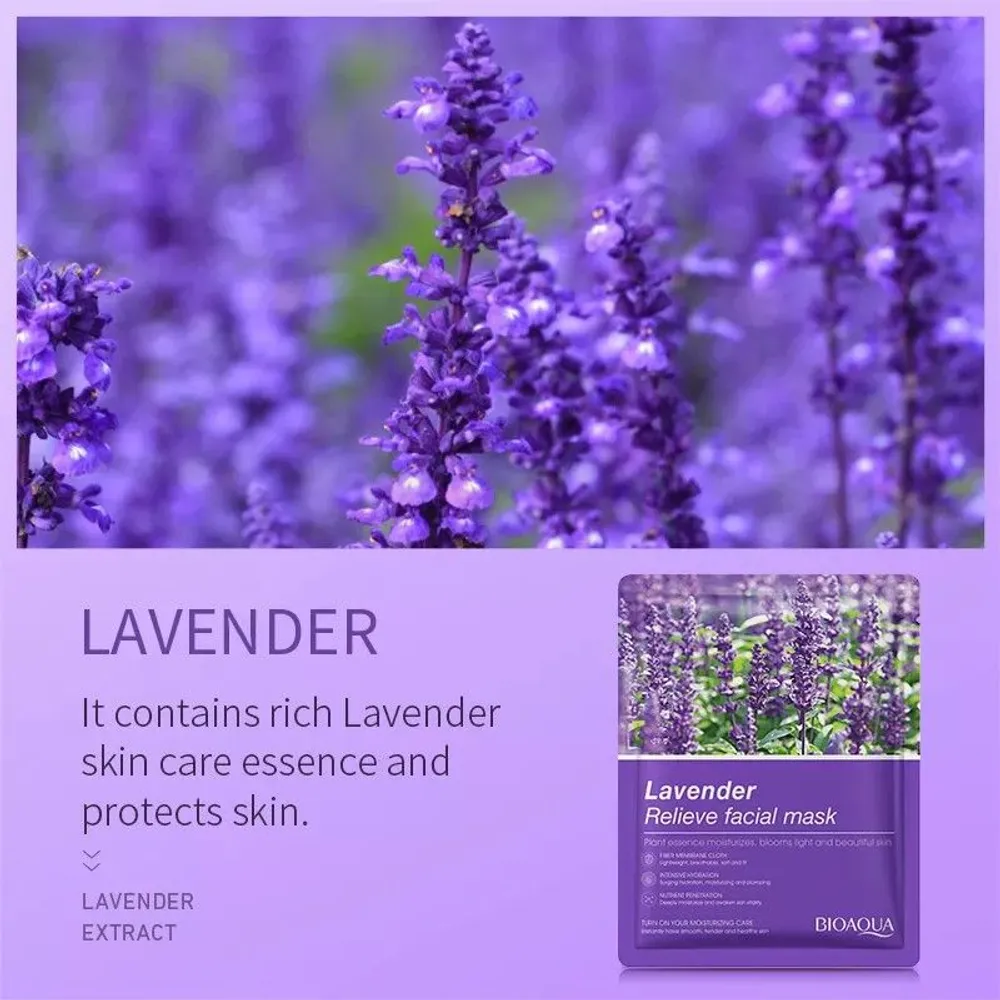 Picture of Bioaqua Lavender Relieve Facial Mask 35g (OA)