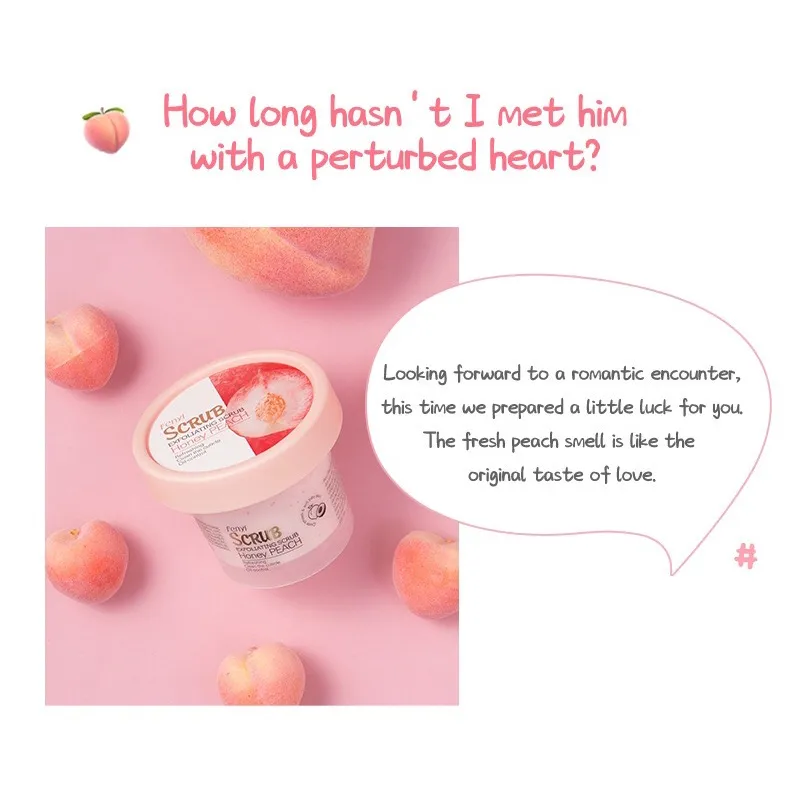 Picture of Fenyi Honey Peach Body Scrub Mini 3g - 1pcs (OA)-Fresh