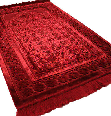 Picture of Safa Teks Turkey Prayer Mat Mihrab Jaynamaz-জায়নামাজ -Marron Color-Any Design-(BA)