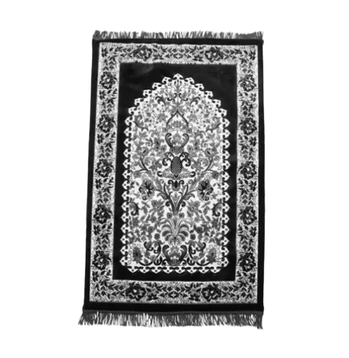 Picture of Muslim Prayer Pluse Jaynamaz (জায়নামায) Turkey - Black - Any Design-(BA)