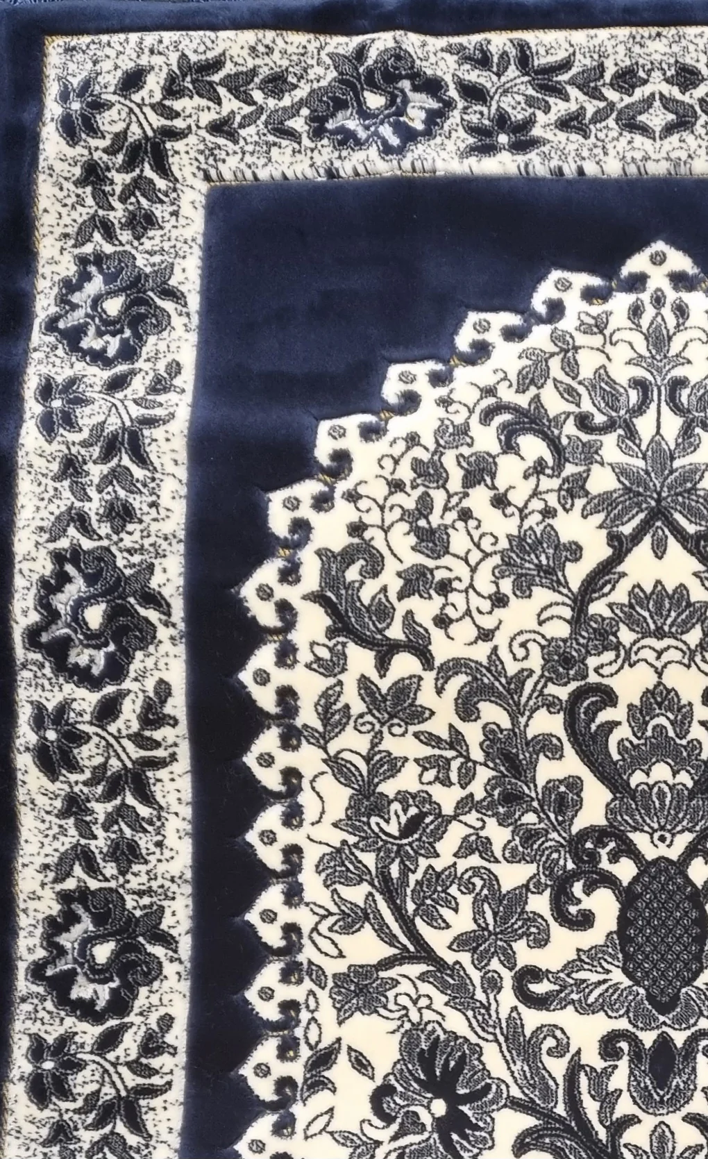 Picture of Muslim Prayer Pluse Jaynamaz (জায়নামায) Turkey- Cyan Color - Any Design-(BA)