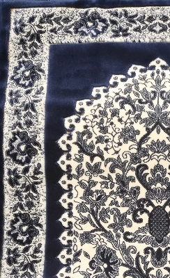 Picture of Muslim Prayer Pluse Jaynamaz (জায়নামায) Turkey- Cyan Color - Any Design-(BA)