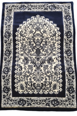 Picture of Muslim Prayer Pluse Jaynamaz (জায়নামায) Turkey- Cyan Color - Any Design-(BA)