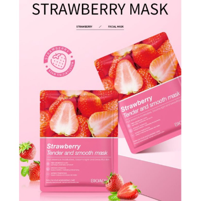 Picture of Bioaqua Strawberry Sheet Mask - 25g (2PCS) (OA)