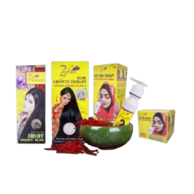 Picture of Zafran Skin and Hair Care Combo - 4 PCS (oil-mask-cream-lotion) (OA)