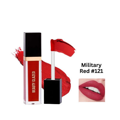 Picture of Beauty Glazed Matte Liquide Lipstick - Military Red 121 (OA)