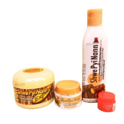 Picture of Thanaka face pack 140gm/pudding cream 25gm/facewash 50ml/body lotion 200ml combo 4 pcs (OA)