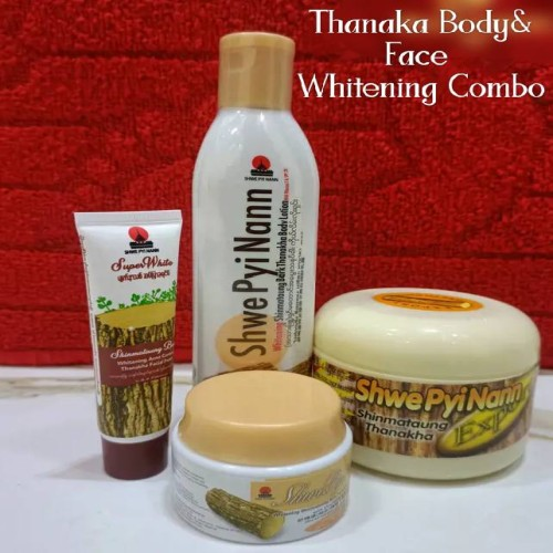 Picture of Thanaka face pack 140gm/pudding cream 25gm/facewash 50ml/body lotion 200ml combo 4 pcs (OA)