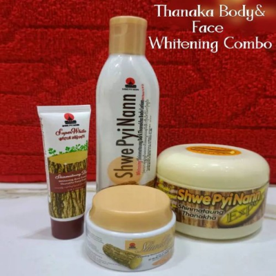 Picture of Thanaka face pack 140gm/pudding cream 25gm/facewash 50ml/body lotion 200ml combo 4 pcs (OA)