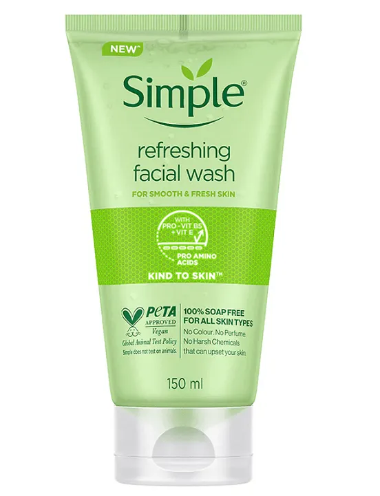 Picture of Simple Kind to Skin Refreshing Facial Wash & Micellar Cleansing Water Combo - (150ml +200ml) (OA)-Fresh