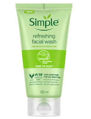 Picture of Simple Kind to Skin Refreshing Facial Wash & Micellar Cleansing Water Combo - (150ml +200ml) (OA)-Fresh