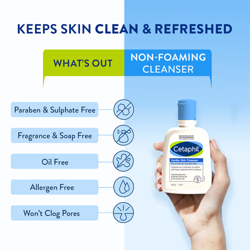 Picture of Cetaphil Gentle Skin Cleanser Dray to Normal Sensitive Skin - 59ml (OA)-Fresh